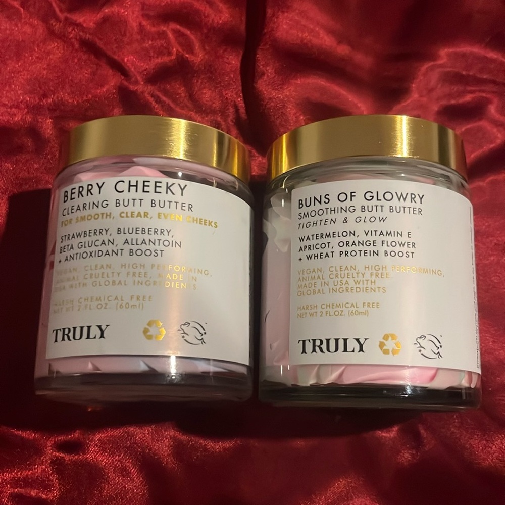 Truly bums of glowry and berry cheeky